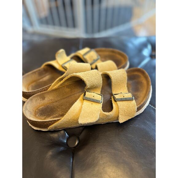 Birkenstock -Arizona suede leather sandals - women’s 39 Us 8 - Picture 3 of 10